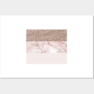 Portofino marble rose gold luxe Posters and Art